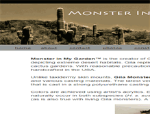 Tablet Screenshot of monsterinmygarden.com